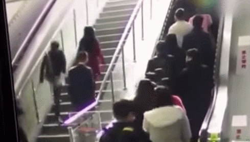 escalator reverse