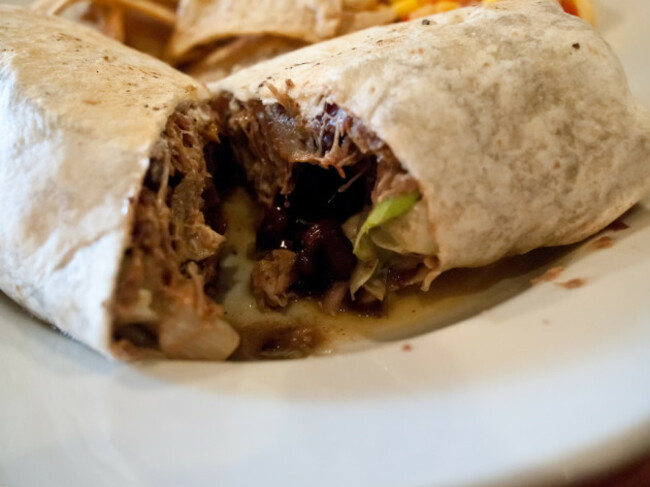 The Feve Brunch - cuban pork burrito
