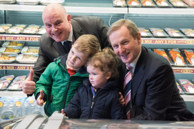 Taoiseach Enda Kenny on a visit to Trim,County Meath