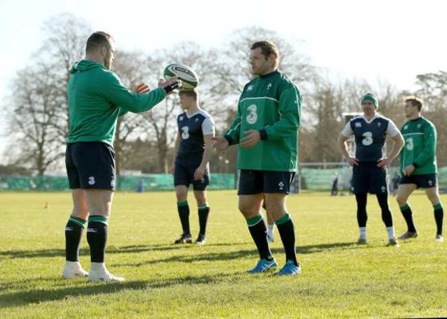 Cian Healy and Mike Ross