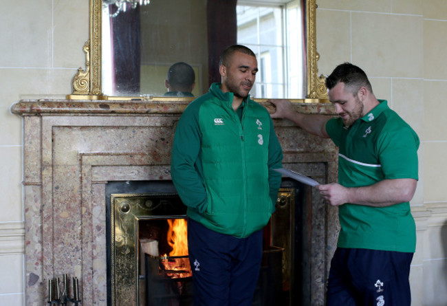 Simon Zebo and Cian Healy