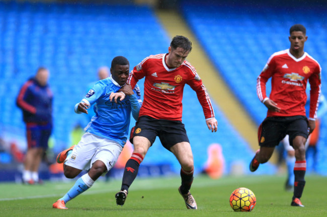 Manchester City U21 v Manchester United U21 - Barclays U21 Premier League - Etihad Stadium