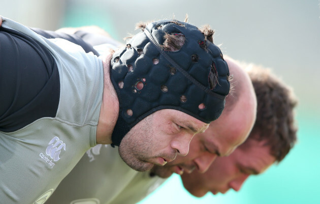 Mike Ross, Rory Best and Jack McGrath