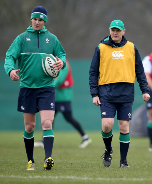 Jonathan Sexton and Joe Schmidt