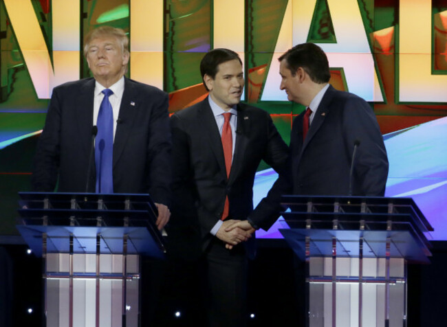 Donald Trump, Marco Rubio, Ted Cruz