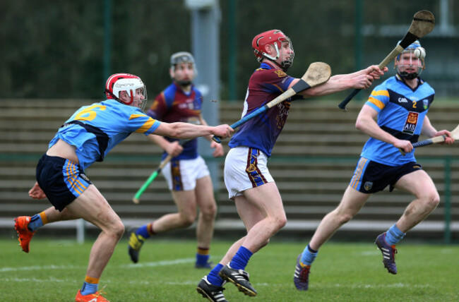 Cian O'Callaghan tackles Tommy Heffernan
