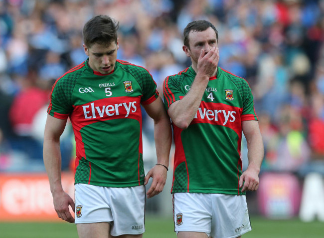 Lee Keegan and Kieth Higgins after the game