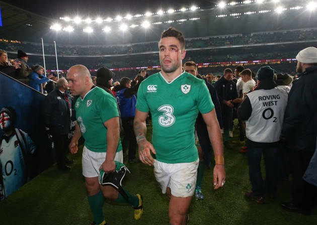 Richard Strauss and Conor Murray after the match