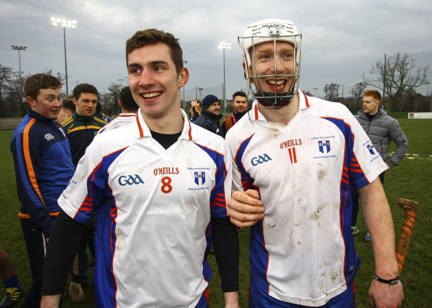 Colm Galvin and Cian Lynch celebrate after the game