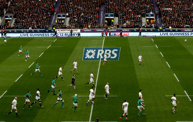 Natwest and RBS branding at the game