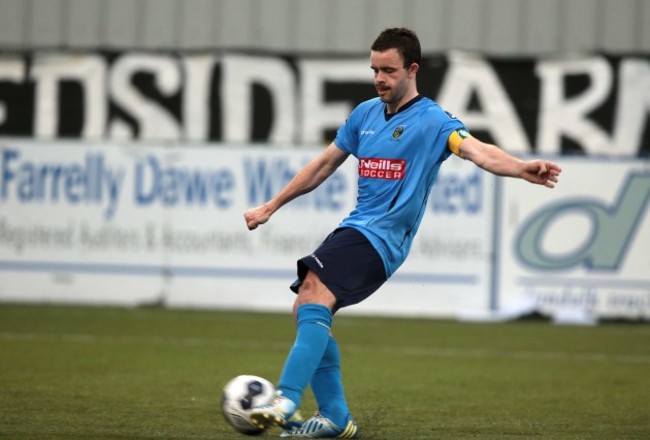 Robbie Benson scores from the penalty spot