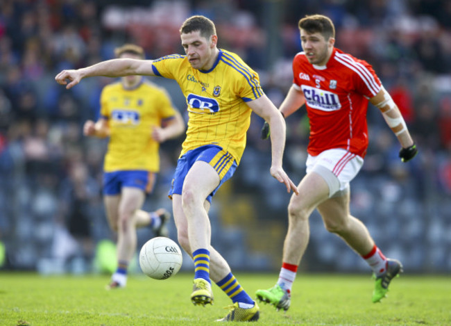 Fintan Cregg shoots on goal