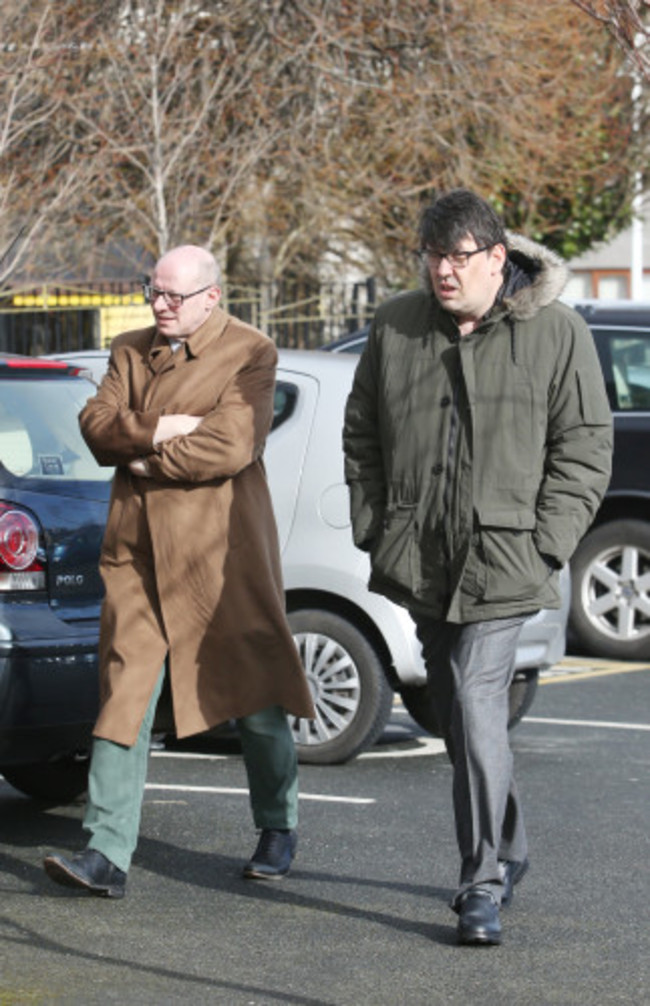 02/03/2016 Frank Kelly funeral. Pictured (l to r)