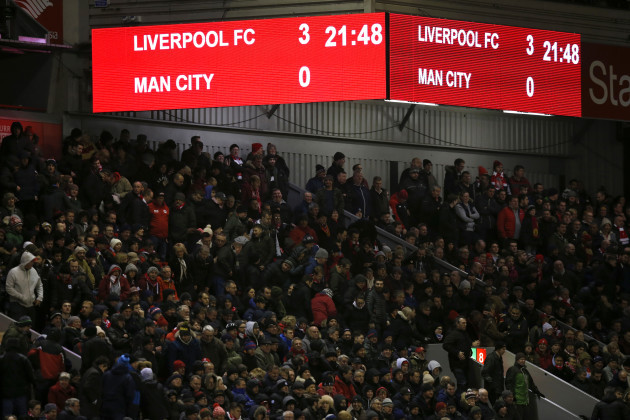 Liverpool v Manchester City - Barclays Premier League - Anfield