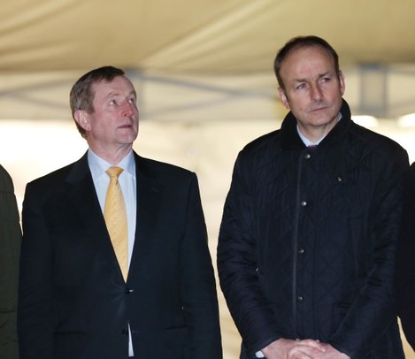 File Photo Enda Kenny and Michael Martin Potential Partners in Government.