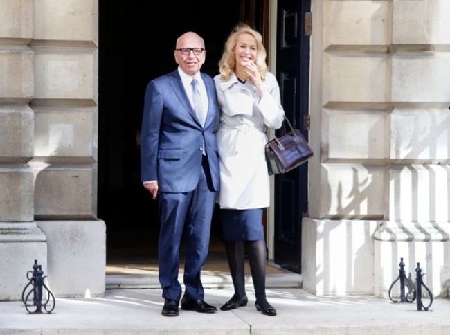 Rupert Murdoch and Jerry Hall wedding