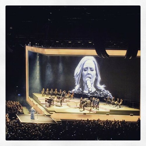 Beautiful stage. Classic and simple to showcase such talent. #adeledublin