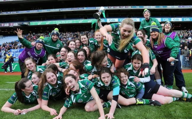 The Cahir team celebrate winning