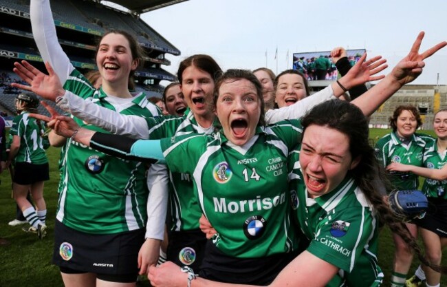 Roisin Howard celebrates winning