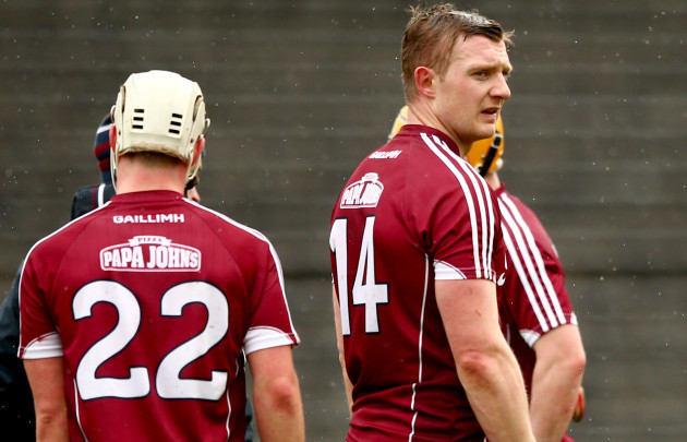 Joe Canning dejected after the game