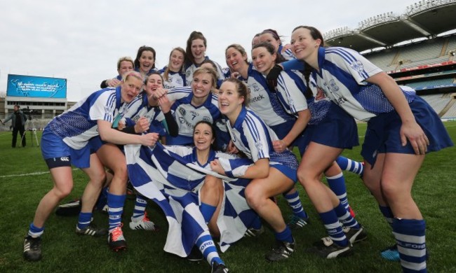 The Milford team celebrate winning