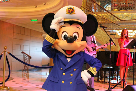 Mickey Mouse on the Disney Fantasy