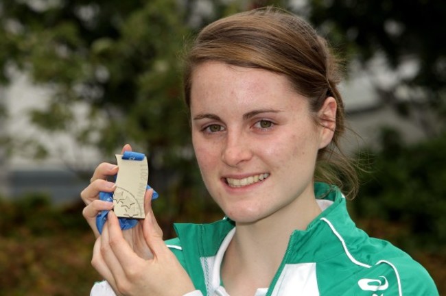 Ciara Mageean with her silver medal