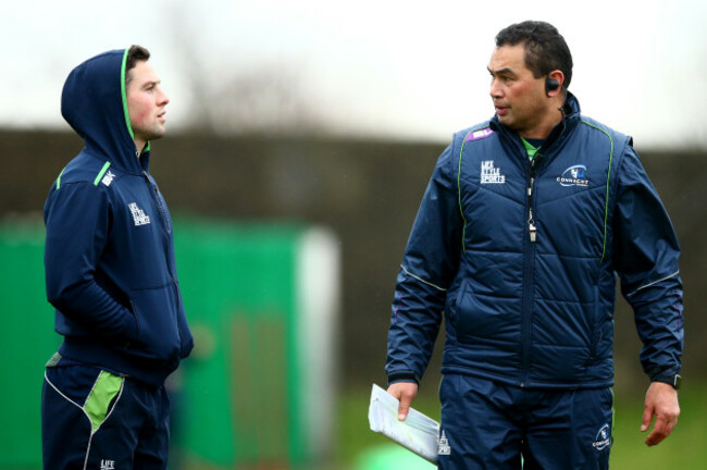 John Cooney and head coach Pat Lam