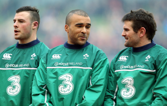 Robbie Henshaw, Simon Zebo and Jared Payne