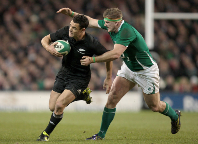 Jamie Heaslip with Dan Carter