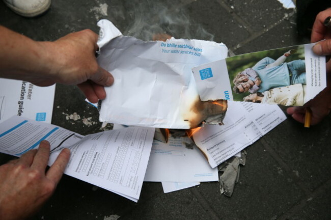 Water charges protest