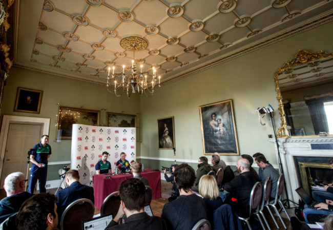 A view of the press conference