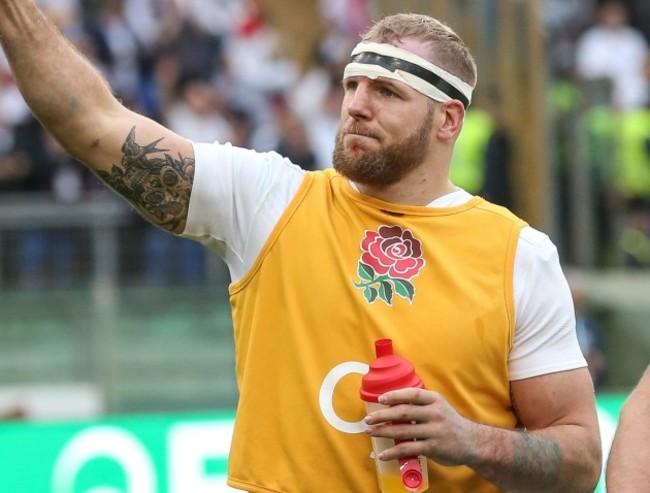 England’s James Haskell and Chris Robshaw after the match