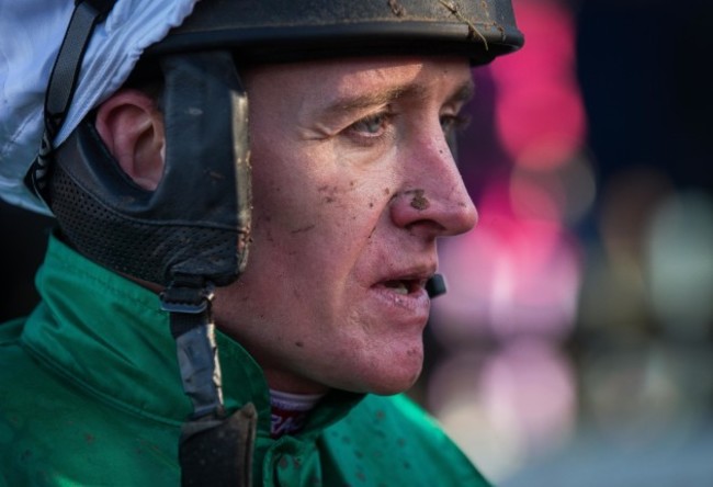 Barry Geraghty in the parade ring