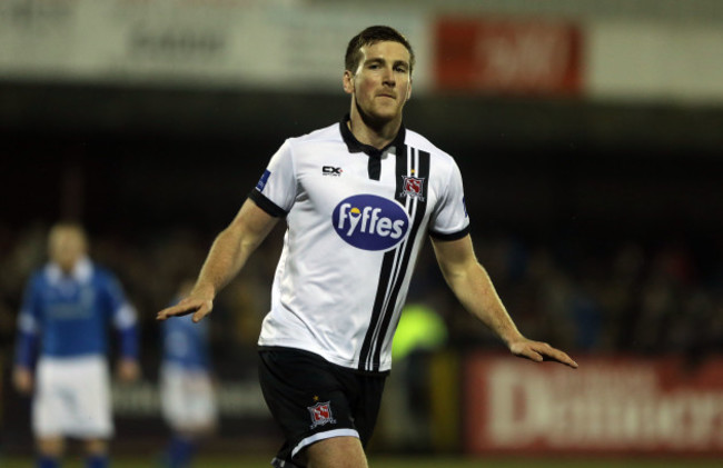 Patrick McEleney celebrates scoring their second goal