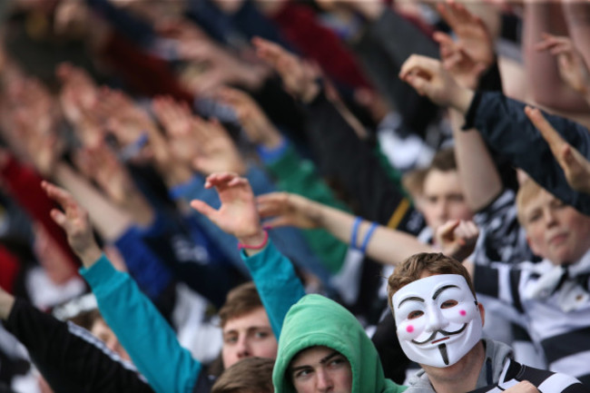 Roscrea supporters at the game