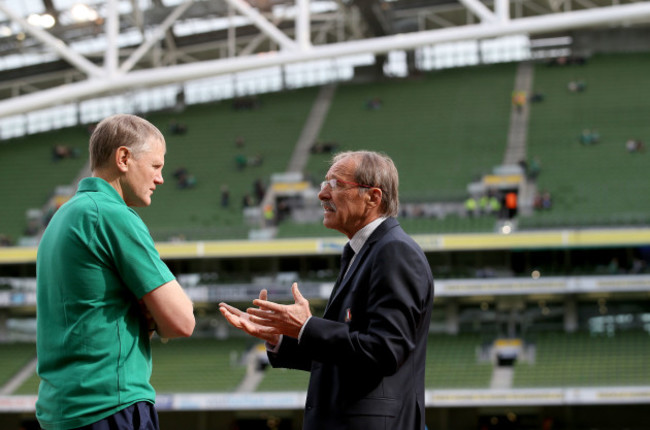 Joe Schmidt with Jacques Brunel