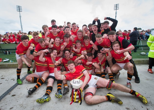 CBC celebrate winning The Munster Schools Senior Cup