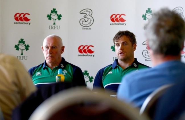 Mick Kearney with Jamie Heaslip