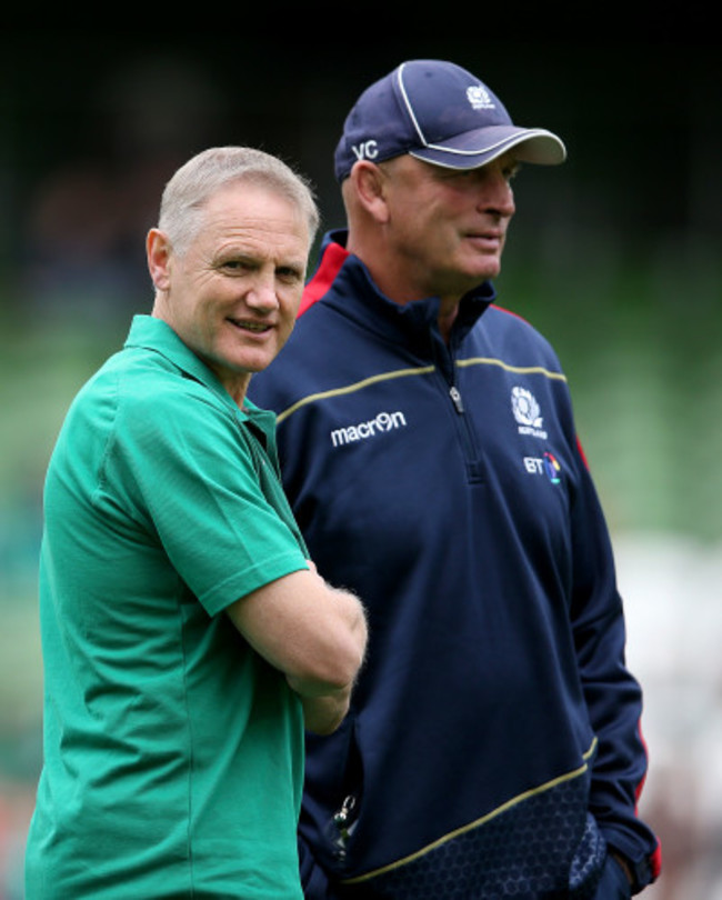 Joe Schmidt with Vern Cotter