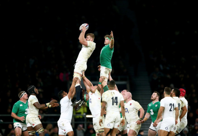 George Kruis and Jamie Heaslip