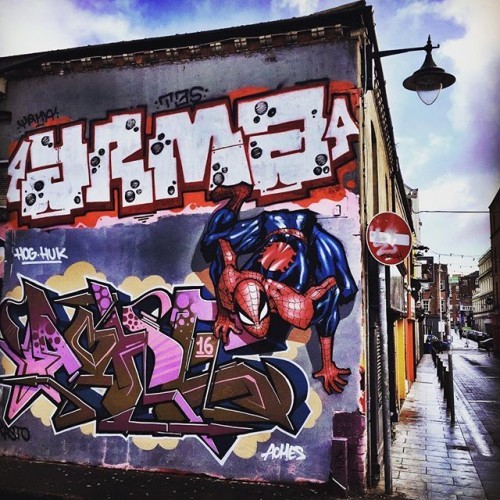 Random cornerz #dublinstreetart #achesdub #streetart #stopforspidey #d8 #grafitti