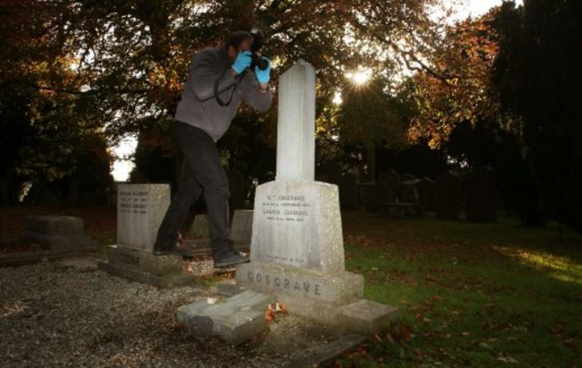 William T Cosgrave grave damaged