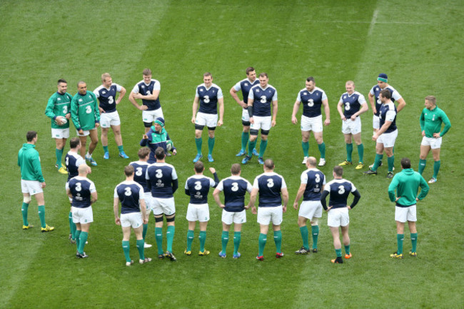 Ireland training at the Aviva Stadium