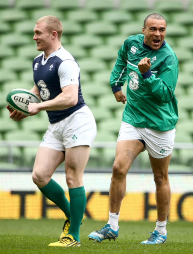 Keith Earls and Simon Zebo