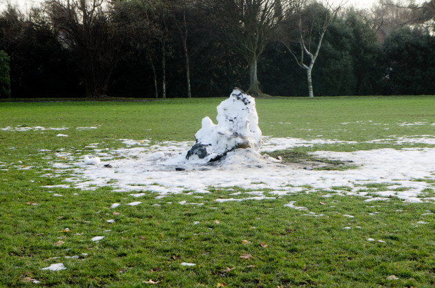 Herbert Park - The Big Freeze Is Not Over Yet - A Dying Snowman