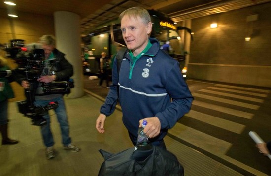 Joe Schmidt arrives