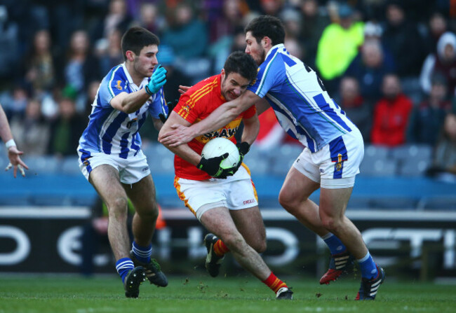 Shane Clayton and Bob Dwan tackle Neil Lydon