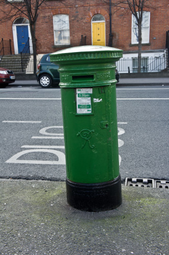 Green Pillar Box (Postbox)
