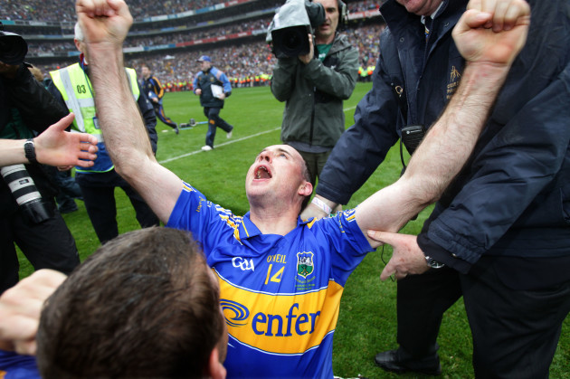 Eoin Kelly celebrates at the final whistle